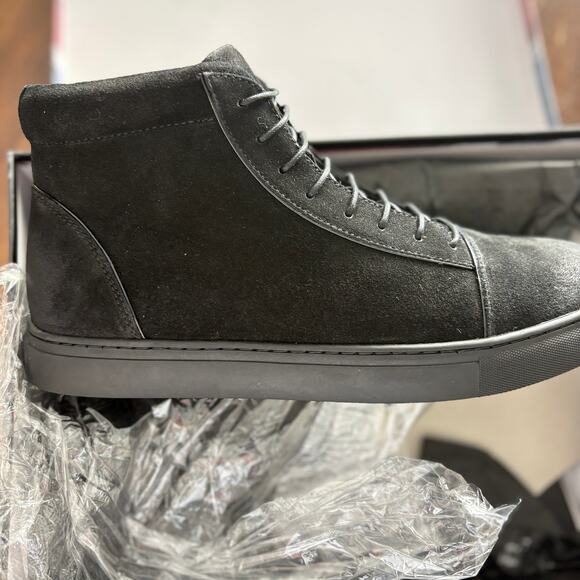 English Laundry Men Grundy Sneaker Boots 9.5 Black Suede NWT Chukka Combat Lace main image 8